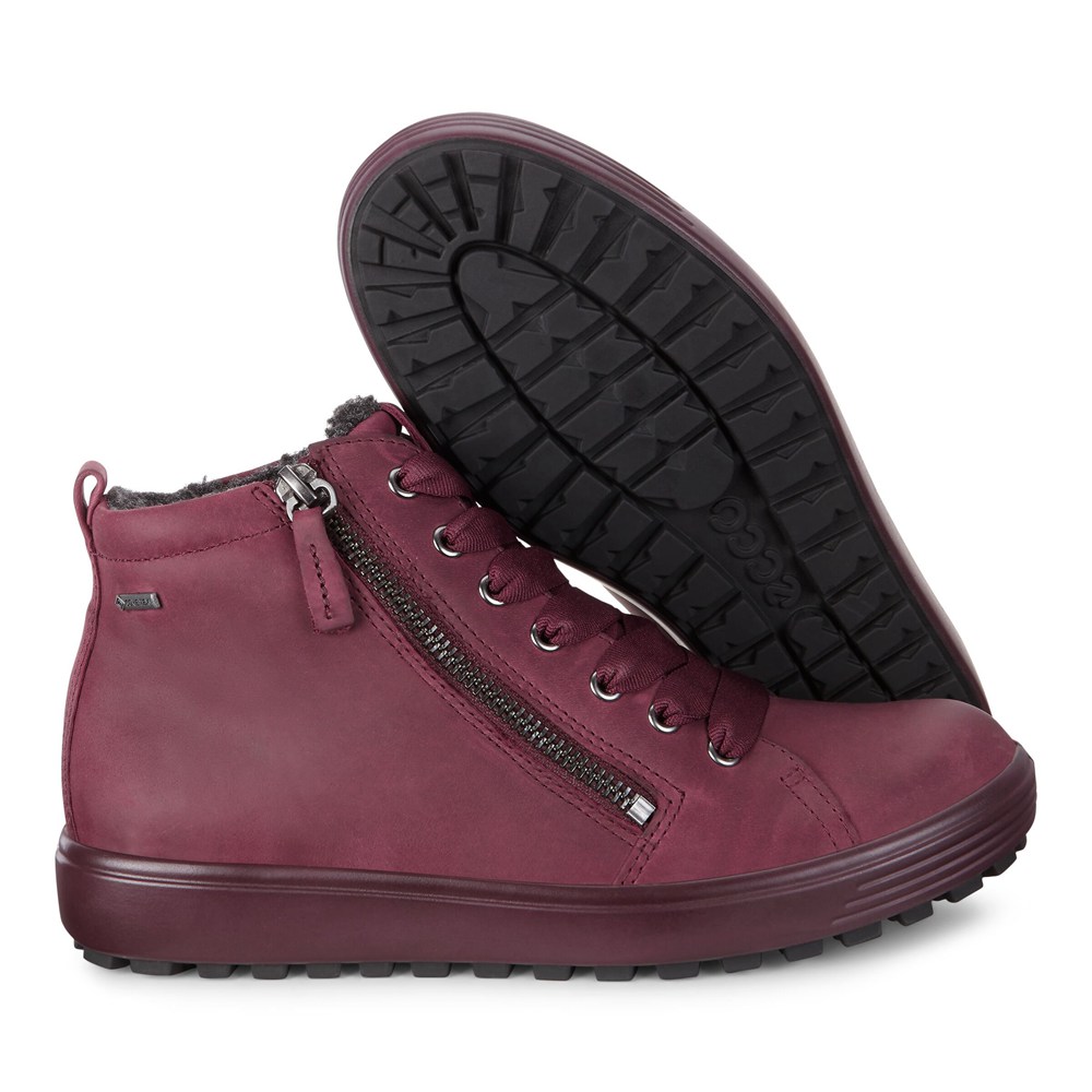 Tenis Mujer - ECCO Soft 7 Tred Gtx Hi - Vino - BEG041697